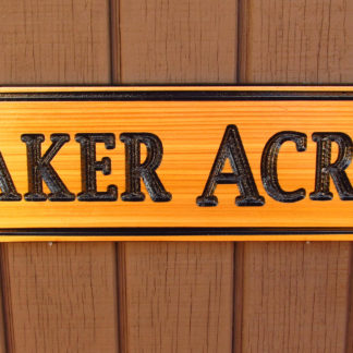 Customize this Carved Cedar Wood Sign