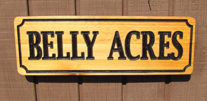 Customize this Carved Cedar Wood Sign - Image 4