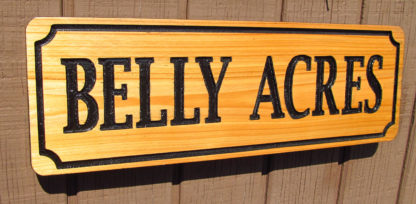 Customize this Carved Cedar Wood Sign - Image 2