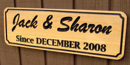 Carved Wood Sign Personalized with a Family Name - Image 7