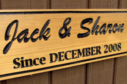Carved Wood Sign Personalized with a Family Name - Image 5