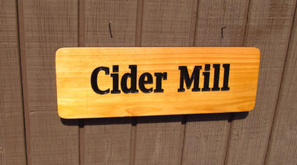 Customize this Carved Cedar Wood Park Sign - Image 2