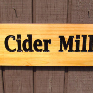 Customize this Carved Cedar Wood Park Sign