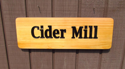 Customize this Carved Cedar Wood Park Sign
