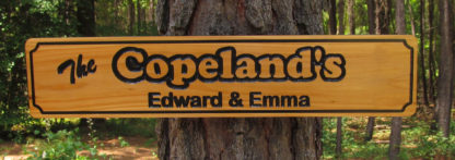 Carved Wood Sign with a Personalized Name - Image 5