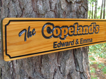 Carved Wood Sign with a Personalized Name - Image 7