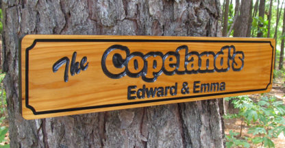 Carved Wood Sign with a Personalized Name - Image 6
