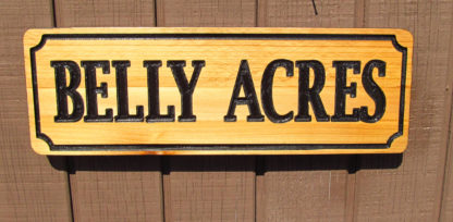 Customize this Carved Cedar Wood Sign
