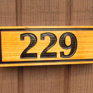 Double Sided House Number Sign