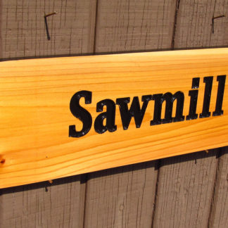 Customize this Carved Cedar Wood Park Sign