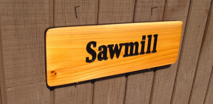 Customize this Carved Cedar Wood Park Sign