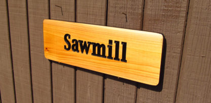 Customize this Carved Cedar Wood Park Sign - Image 2