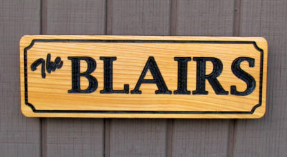 Carved Wood Sign Personalized with a Family Name - Image 5