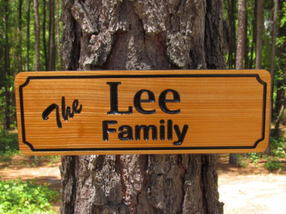 Carved Wood Sign Personalized with a Family Name - Image 5