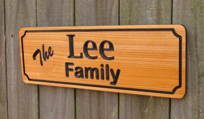 Carved Wood Sign Personalized with a Family Name - Image 7