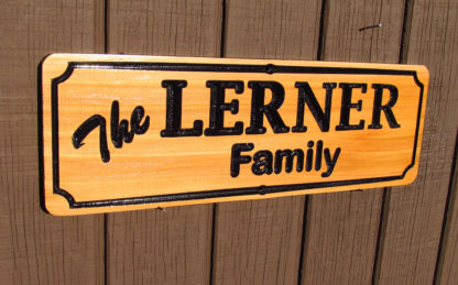 Personalized Carved Western Red Cedar Wood Sign with a Name - Image 5