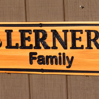 Personalized Carved Western Red Cedar Wood Sign with a Name