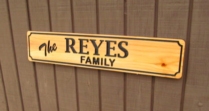 Carved Wood Sign with a Personalized Name - Image 5