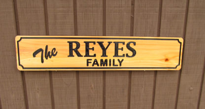 Carved Wood Sign with a Personalized Name - Image 4