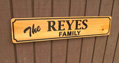 Carved Wood Sign with a Personalized Name - Image 2