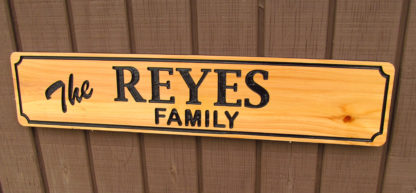 Carved Wood Sign with a Personalized Name - Image 3