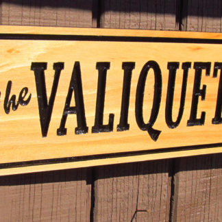 Personalized Carved Western Cedar Wood Sign with a Name