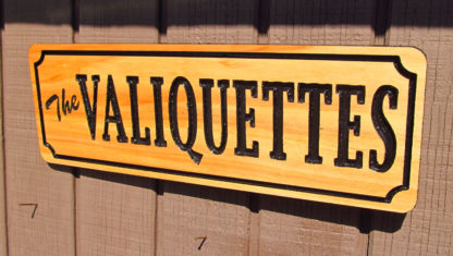 Personalized Carved Western Cedar Wood Sign with a Name - Image 6