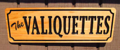 Personalized Carved Western Cedar Wood Sign with a Name - Image 2
