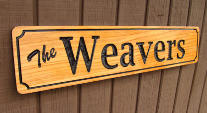 Personalized Carved Wood Sign with a Family Name - Image 8
