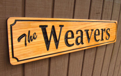 Personalized Carved Wood Sign with a Family Name - Image 5