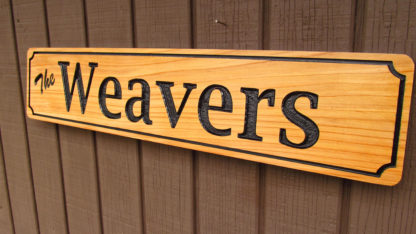 Personalized Carved Wood Sign with a Family Name - Image 6