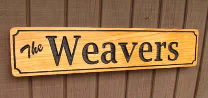 Personalized Carved Wood Sign with a Family Name - Image 7