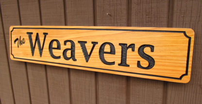 Personalized Carved Wood Sign with a Family Name - Image 4