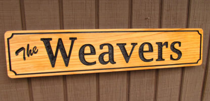 Personalized Carved Wood Sign with a Family Name - Image 3