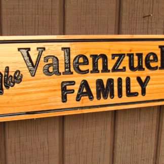 Personalized Carved Wood Sign with a Name