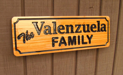 Personalized Carved Wood Sign with a Name