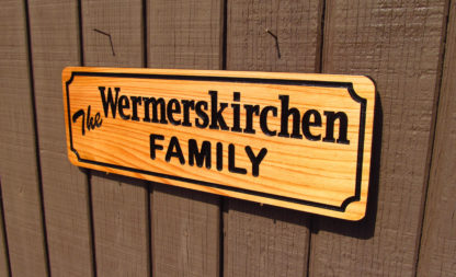 Carved Wood Sign Personalized with a Family Name - Image 4
