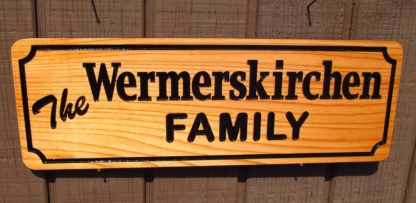 Carved Wood Sign Personalized with a Family Name - Image 3