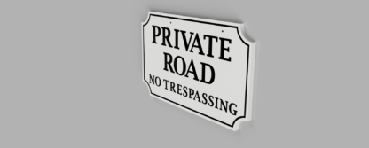 Double-Sided-Private-Drive-Sign-White-with-Black-Photo